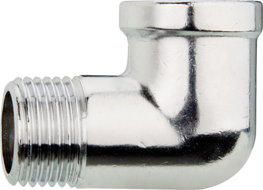 90° angle (female/male) chrome-plated 3/8''