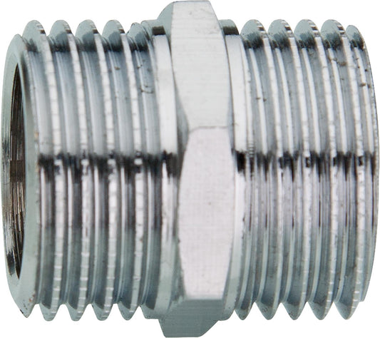 Double nipple chrome plated 1"