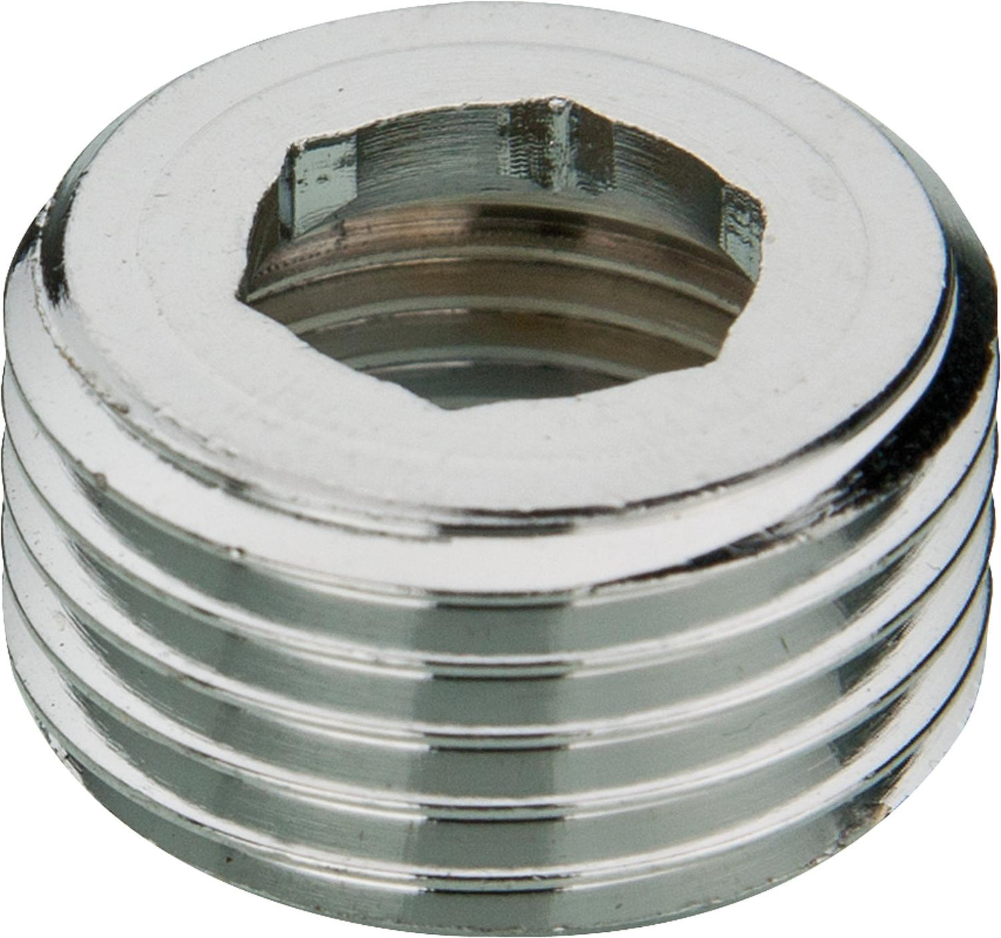 Chrome-plated reducer 1/2" x 3/8"