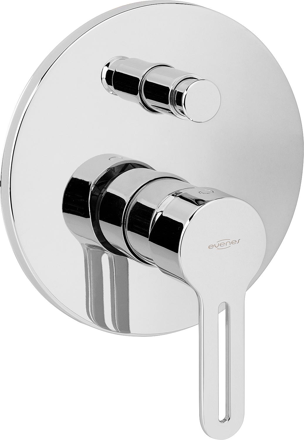 Enzan concealed bath mixer with rosette, Ø 155 mm, chrome