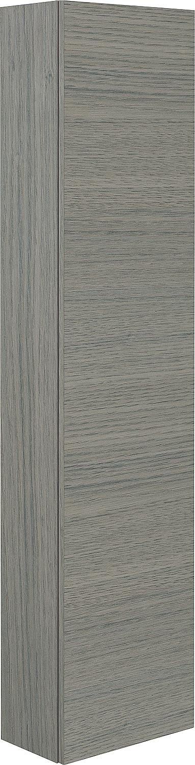 EGAN tall cabinet with 1 door, white matt/knotty oak, reversible, 350x1500x208 mm