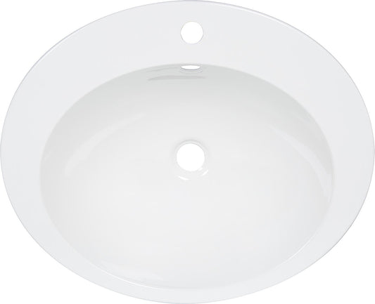 Alape EB.O600H built-in sink, 600 x 500mm, white