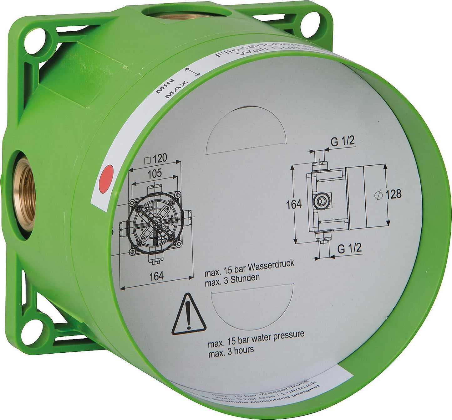Tec Box base unit for bath/shower mixers and concealed thermostats