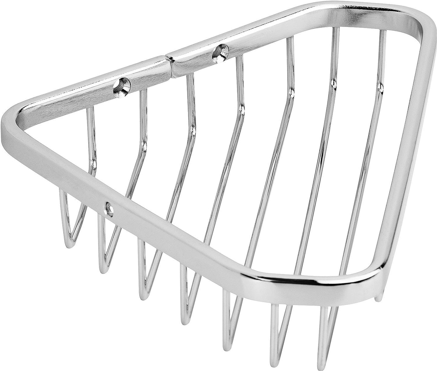 Corner soap dish Eblino 180x28x130 mm, chrome-plated metal