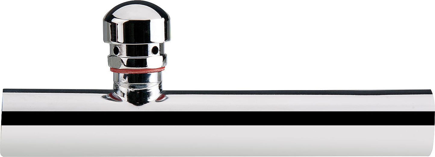 Wandrohr mit Rohrbelüfter Messing verchromt 32 x 200 mm