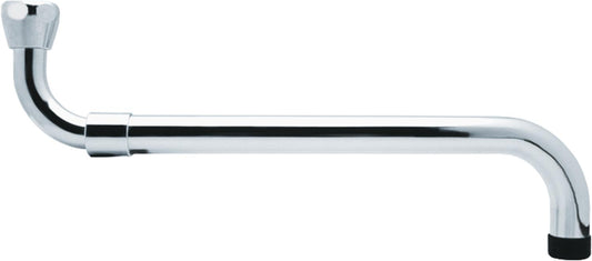 Extendable spout, chrome-plated brass, flat sealing, 3/4" x 230 - 300 mm