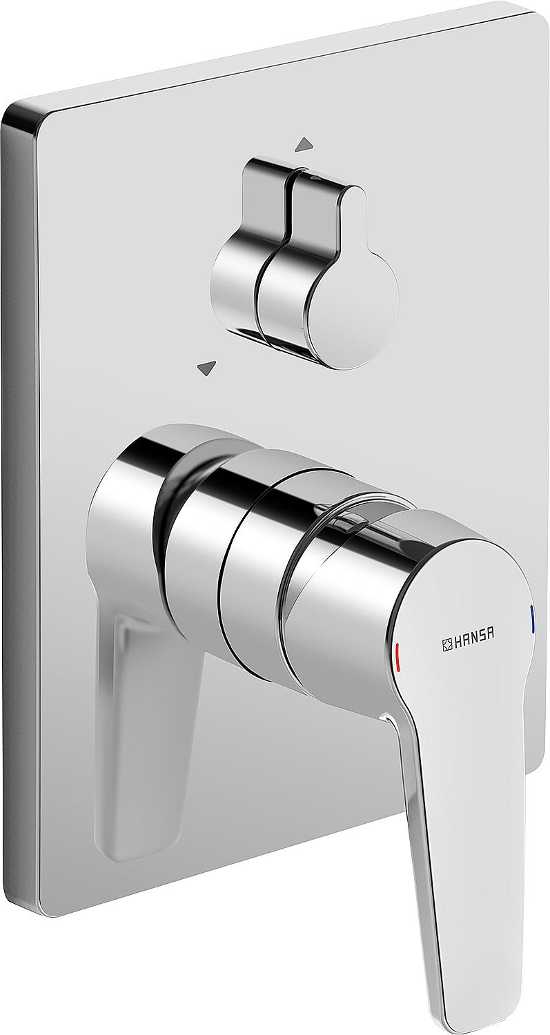 Hansa Hansapolo concealed bath mixer, rosette 150x185 mm, chrome