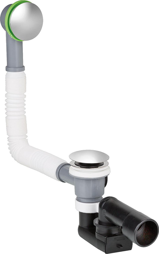 Bonde de baignoire en laiton type Clicker 70x1 1/2" avec siphon anti-odeurs