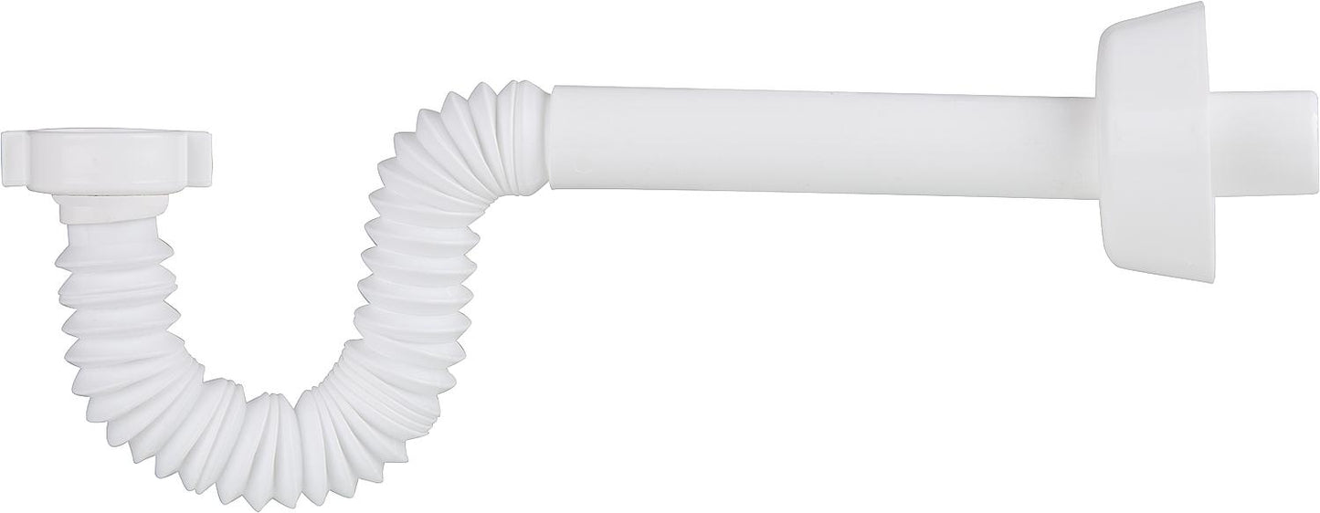 Röhrensiphon flexibel 230mm 11/4"x32mm PP/ABS Farbe: Weiss