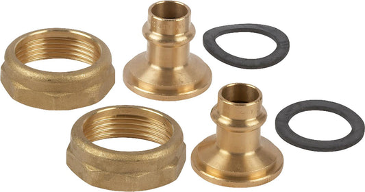 Verschraubungssatz 1 1/4"ÜWM x 15 mm Pressfitting für Brauchwasserpumpen