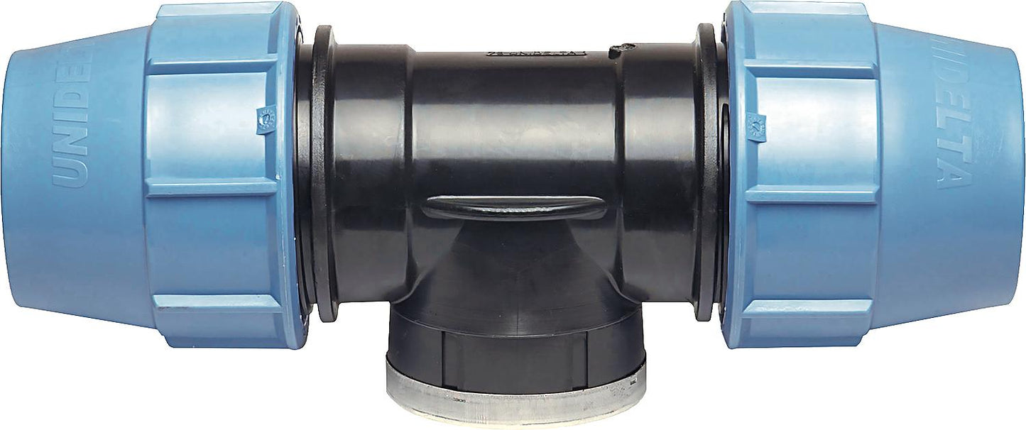Clamp connector T-piece, transition type-PTI 16 x 1/2" x 16