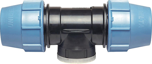Clamp connector T-piece, transition type-PTI 16 x 1/2" x 16