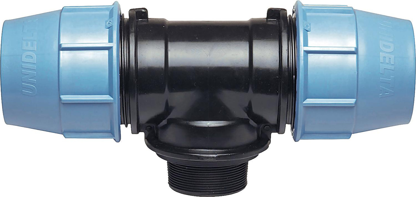 Clamp connector T-piece, transition type PTA 20 x 1/2" x 20
