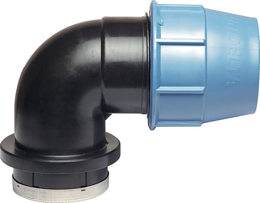 Clamp connector transition angle type-PWI 16 x 1/2" /90° i-IG