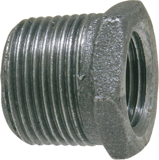 Malleable iron fitting, black, reducer, 1/2" x 3/8" (a/i) type 241