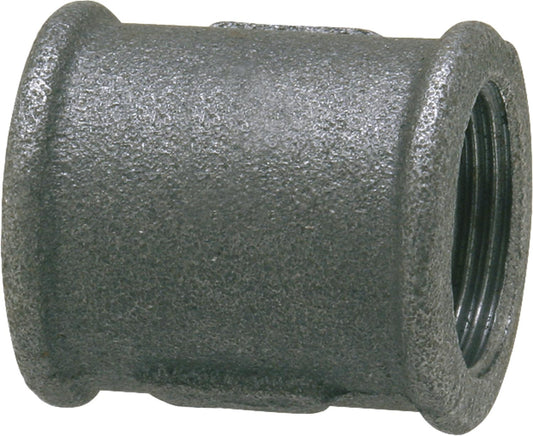 Malleable iron fitting, black, socket, straight 3/8" (i/i) type 270, right-hand thread