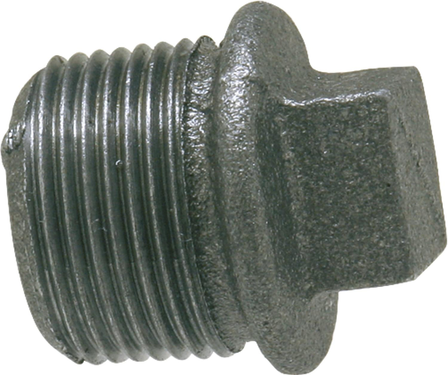 Malleable iron fitting, black, plug with rim, 3/8" type 290