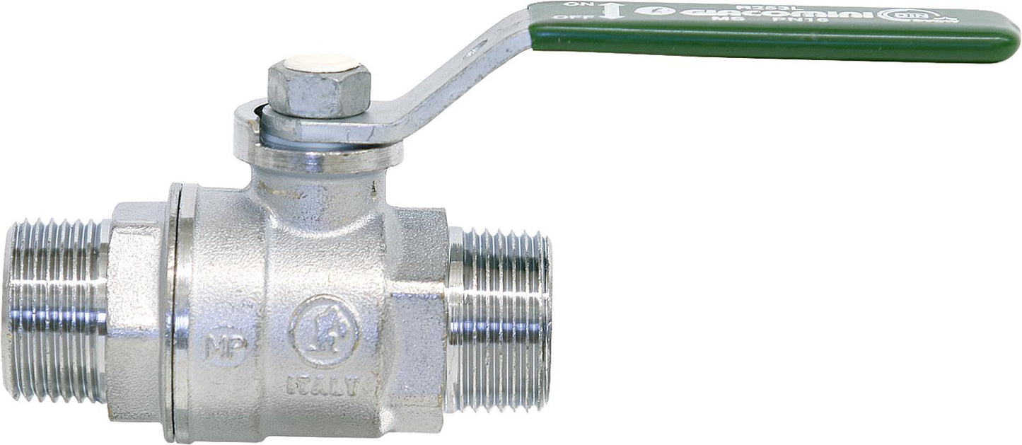 Drinking water ball valve R253DL male/male thread 1/2" chrome-plated brass / lever handle