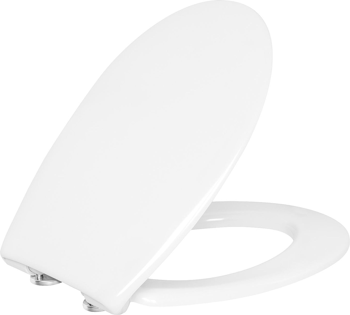 Grohe Bau Standard white toilet seat with stainless steel hinges
