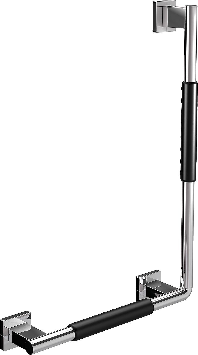 Winkelgriff 90° emco System 2 rechts,mit rutschh. Ummantelung