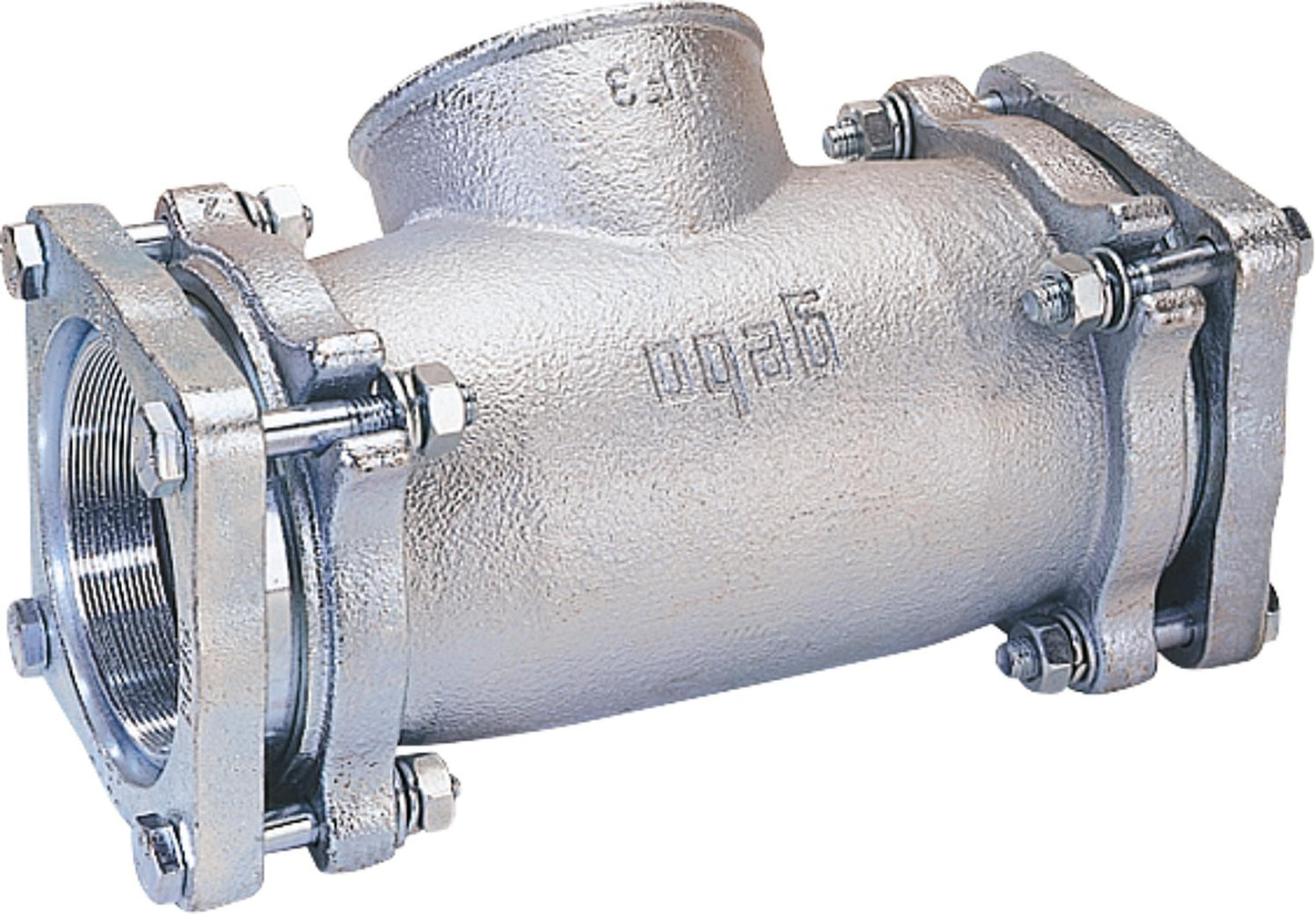 Malleable iron compression fitting (i/i) Gas PN 5, Water PN 16, Type TF 2 1/2" (76.1) Outlet with female thread