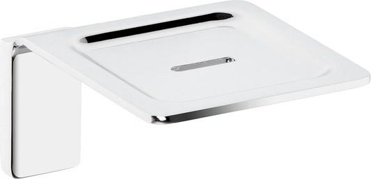 Erico soap dish with wall bracket, zinc, chrome-plated