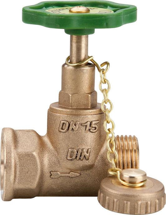 Vanne de purge de chaudière : Entrée : IG, Sortie : Capuchon/Chaîne 1130, 1/2"