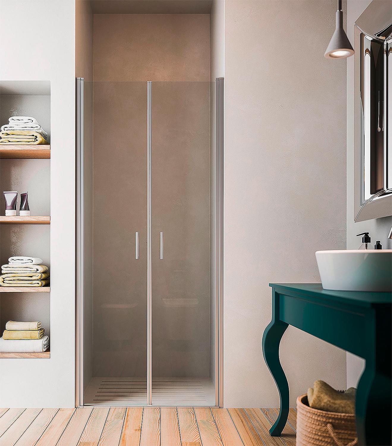 Douche en niche Eloa 2.0, 2 portes battantes