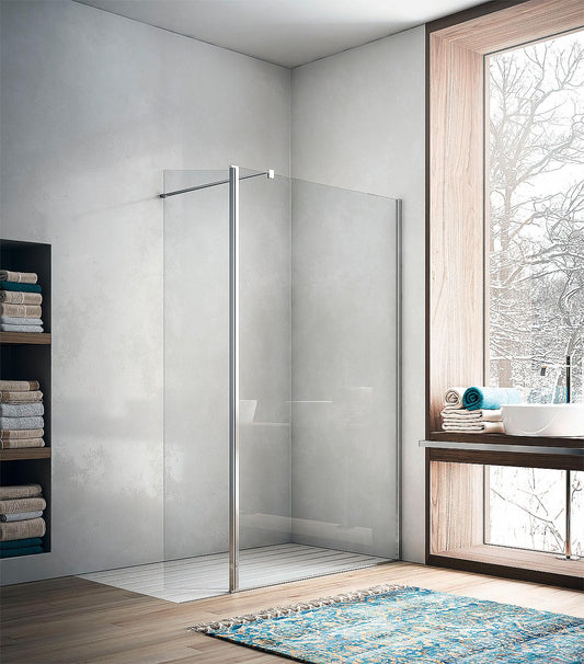 Walk-In Glasduschwand Eloa 2.0 1175-1190 mm H:1950 mm + 300 mm Klappteil ges. 1490 mm Sigla 6 mm