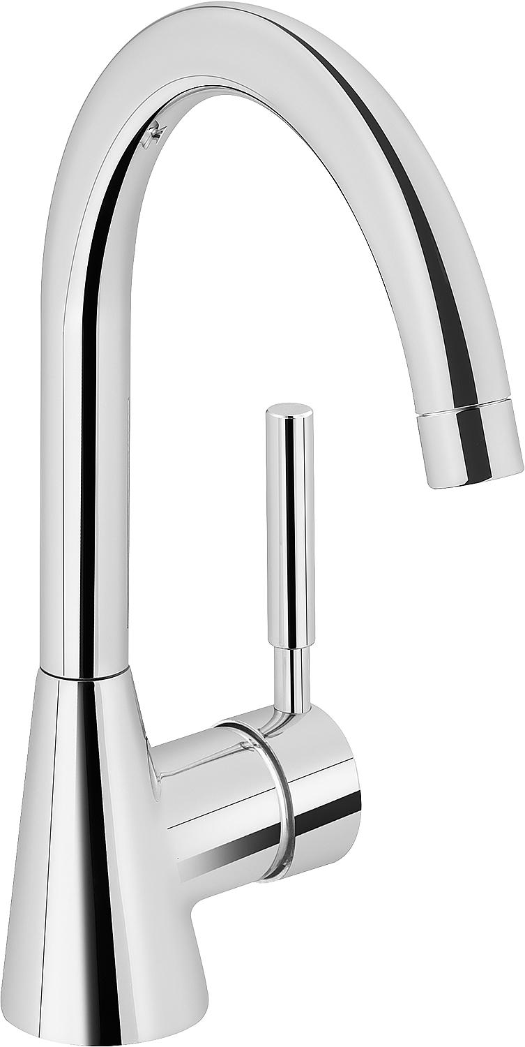 Heinrichschulte Vivana kitchen mixer tap with swivel spout, 180 mm projection, chrome