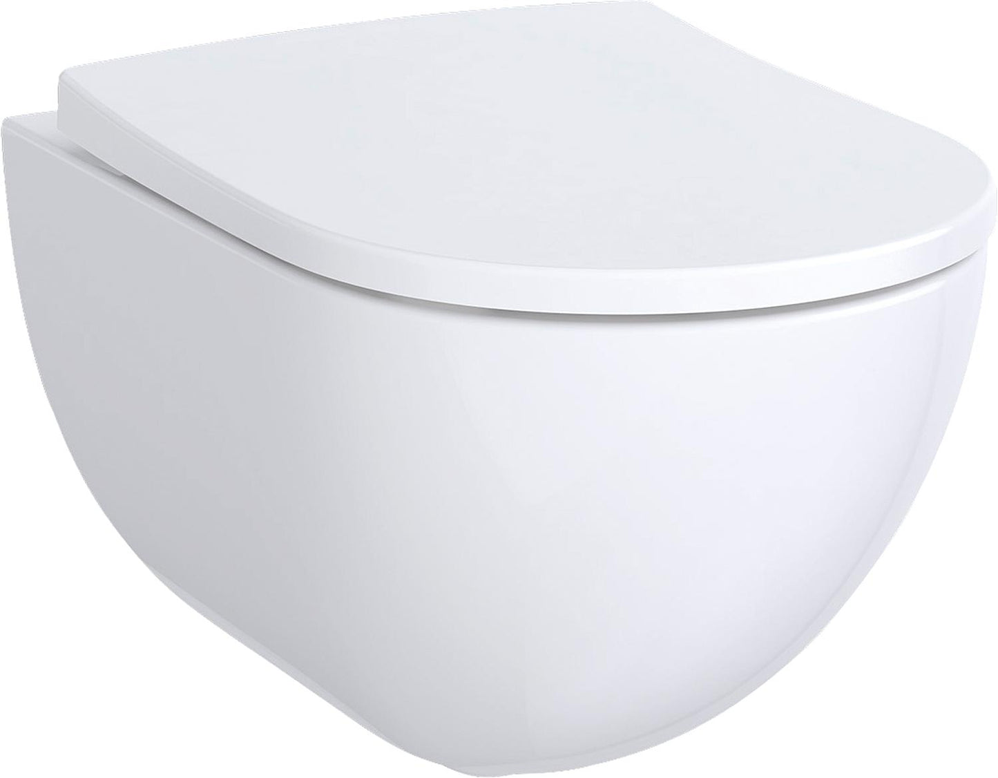 Geberit Acanto wall-hung, deep-flush toilet, white, rimless, WxDxH: 350x510x335mm