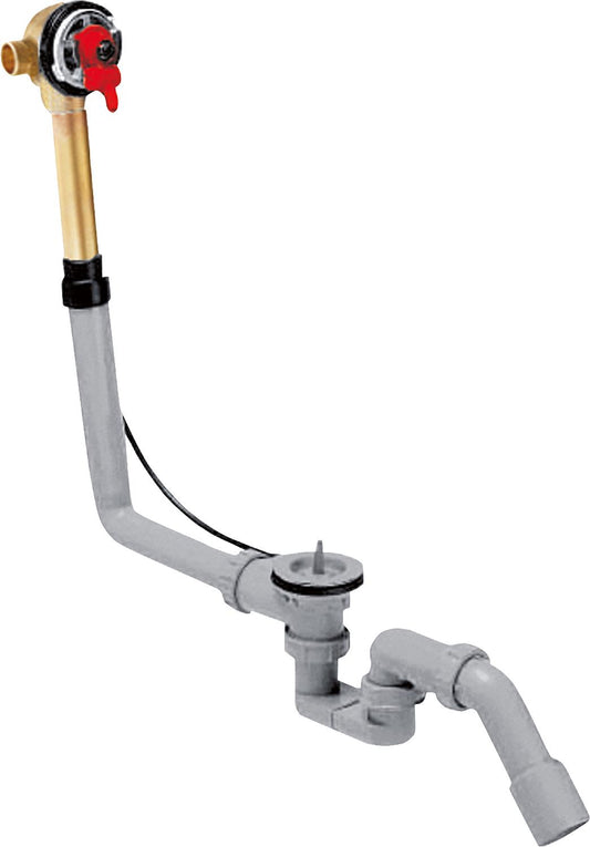 Exafill DN 20 bathtub inlet with drain and overflow fitting