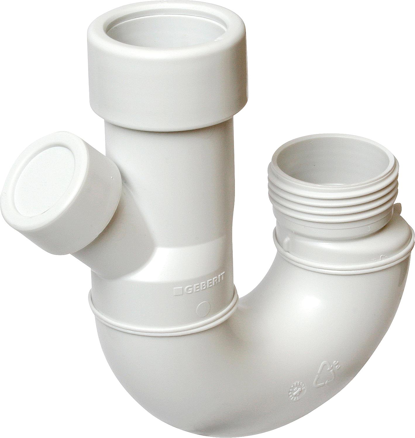 Siphon à double chambre Geberit PP blanc alpin Réf. n° 252.053.11.1