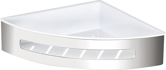 Corner shower basket Erlena 206x56x206 mm polished stainless steel