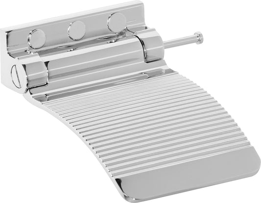 Footrest + hook Erole, foldable, chrome-plated brass