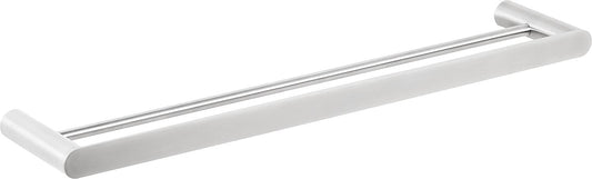 Eronita double towel rail, L=600 mm, brushed stainless steel