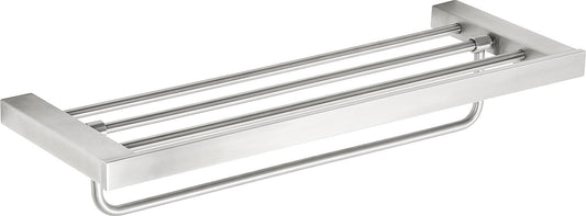 Erva double towel rack 610x101x210 mm brushed stainless steel