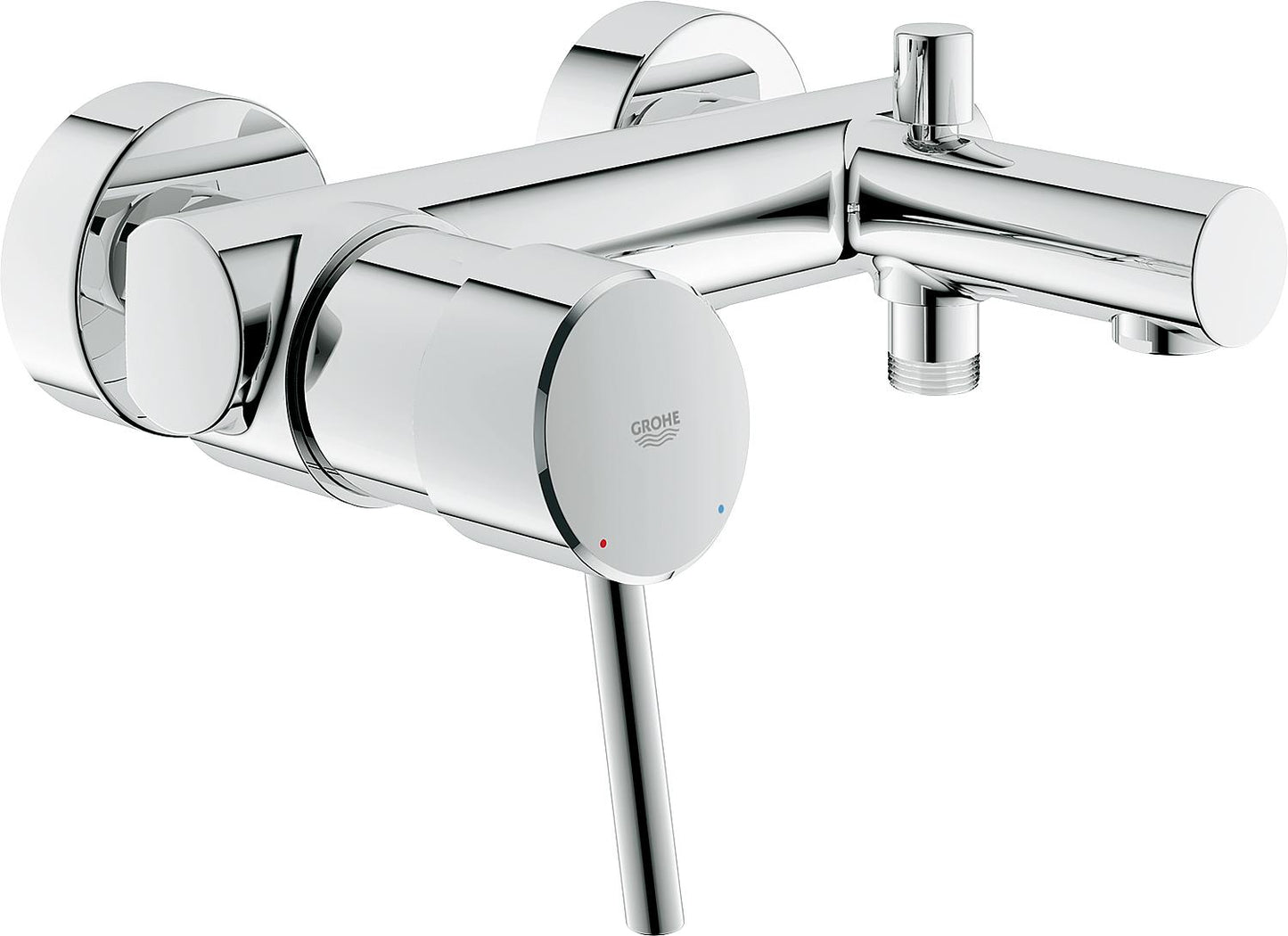 AP bath mixer Concetto, projection 156 mm, chrome