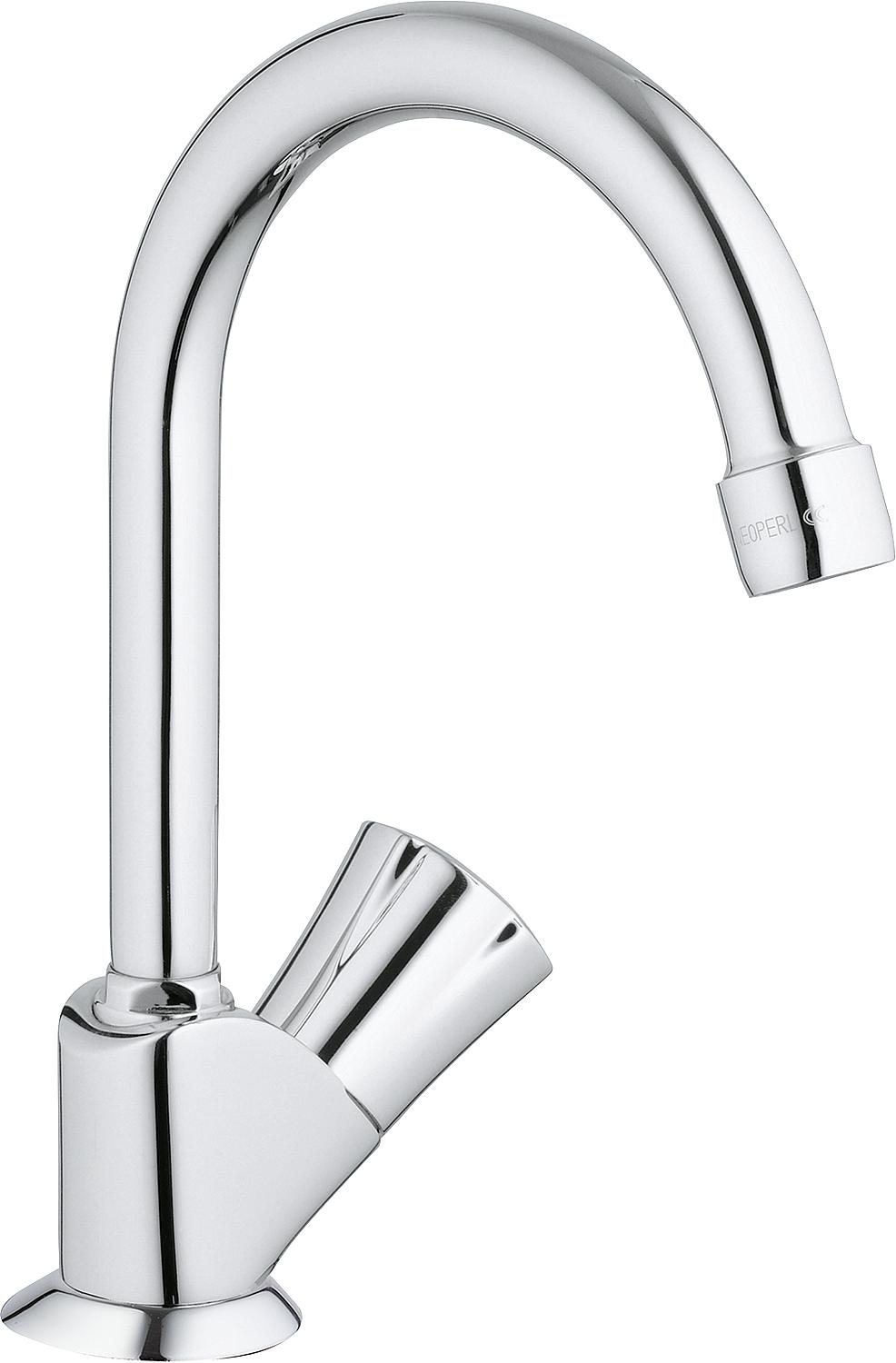 Grohe Costa pedestal tap, 136 mm projection, chrome, swiveling