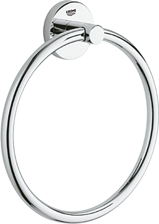Grohe Essentials chrome towel ring