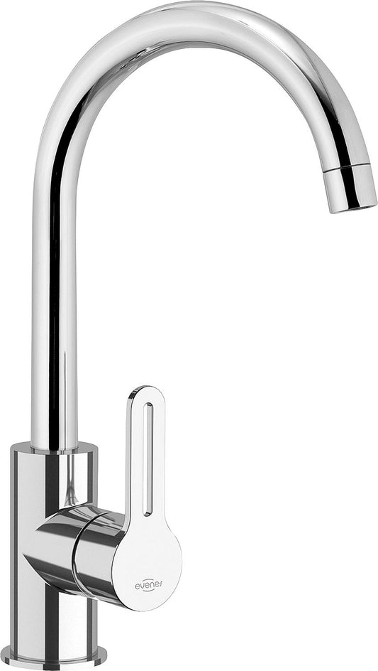 Enzan kitchen mixer tap with swivel spout, 175 mm projection, chrome-plated