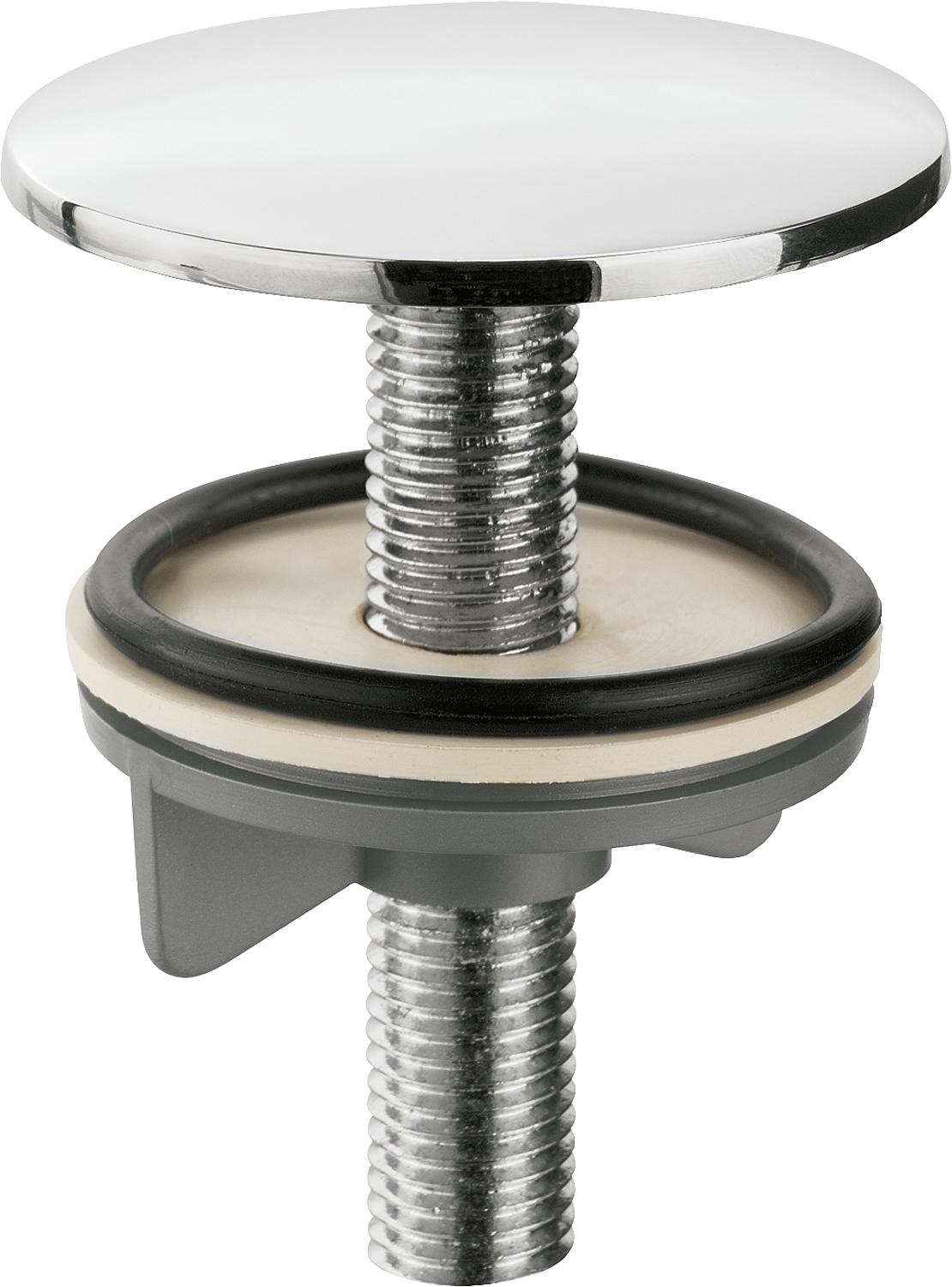 Heavy-duty tap hole cover, chrome-plated cap, Ø 50 mm