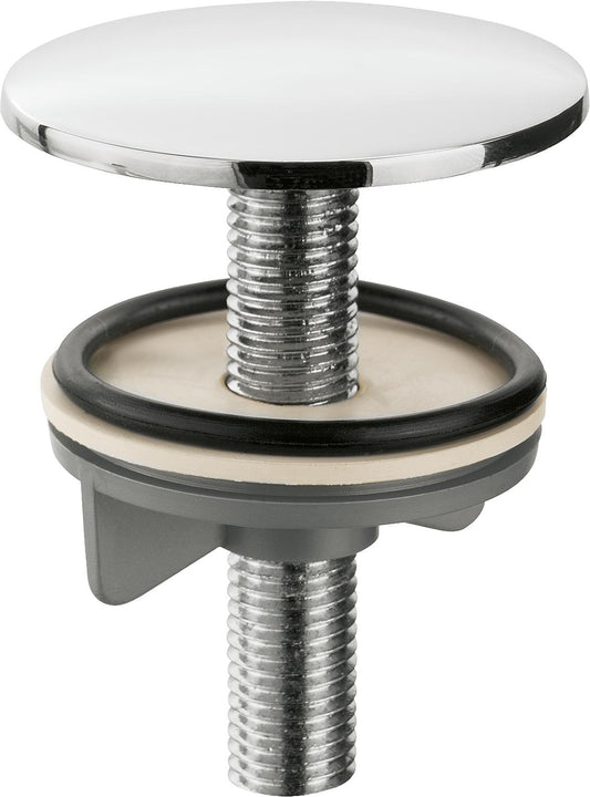 Heavy-duty tap hole cover, chrome-plated cap, Ø 50 mm