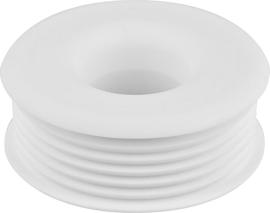 Light-colored rubber flush pipe connector for Euro-WC Ø 28/32 mm connection = 55-58 mm/without rosette