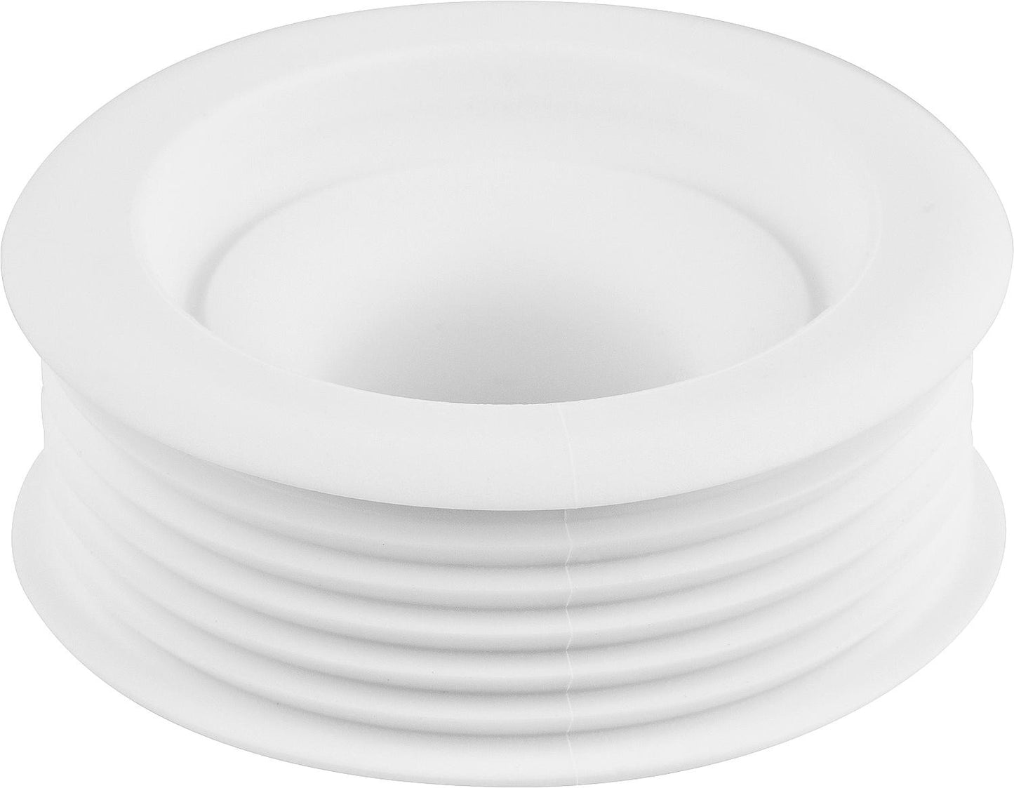 Euro universal rubber flush pipe connector for Euro toilet connection Ø 55mm without rosette, light