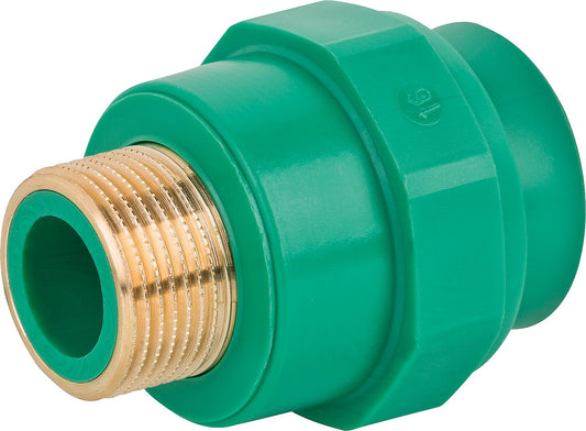 PPR pipe coupling AG PN25 20 mm x 1/2"