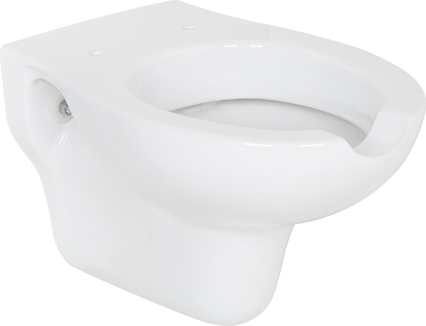 Elida wall-hung, deep-flush toilet made of ceramic, white, with opening, WxHxD: 375x370x560mm