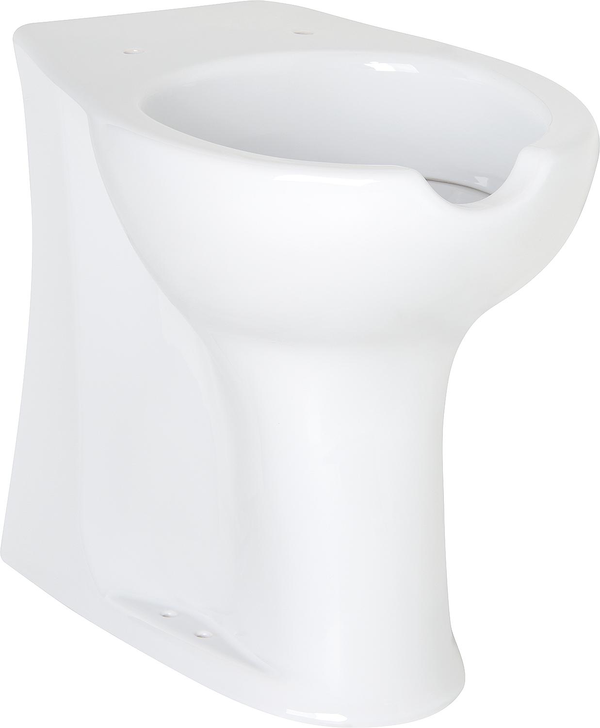 Elida floor-standing, deep-flush toilet made of ceramic, white, with opening, raised WxHxD: 375x470x570mm