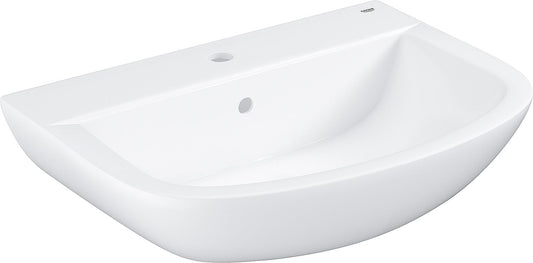 Grohe Bau ceramic washbasin, WxHxD: 650x153x468 mm, white ceramic