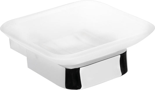 Eivor soap dish with wall bracket, zinc, chrome-plated